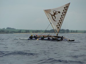 Tien Hoa Elua (Team Nalu Koa) near Kanaha Beach, Maui