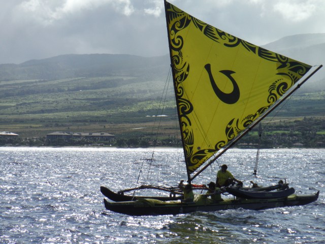 Olukai leaving Maui, photo by Spencer Boomer