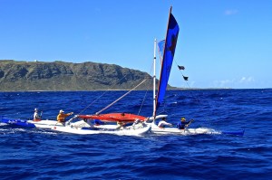 Maui Jim at Kaena Point on the way to a win! Phot : Gloria reed