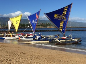 Na Holokai '16, leaving Haleiwa photo: Rick Wilson